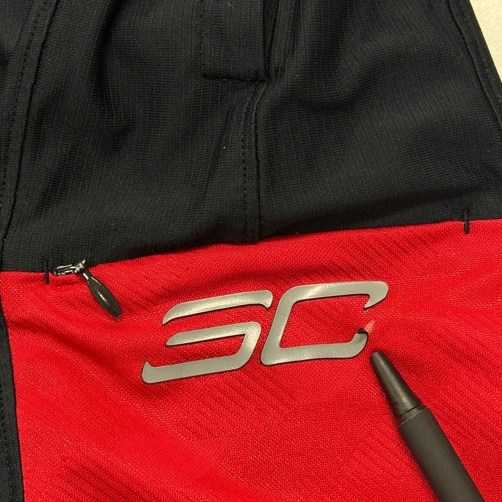Under Armour Kids SC30 Stephen‎ Curry Basketball Shorts Black Red Small S